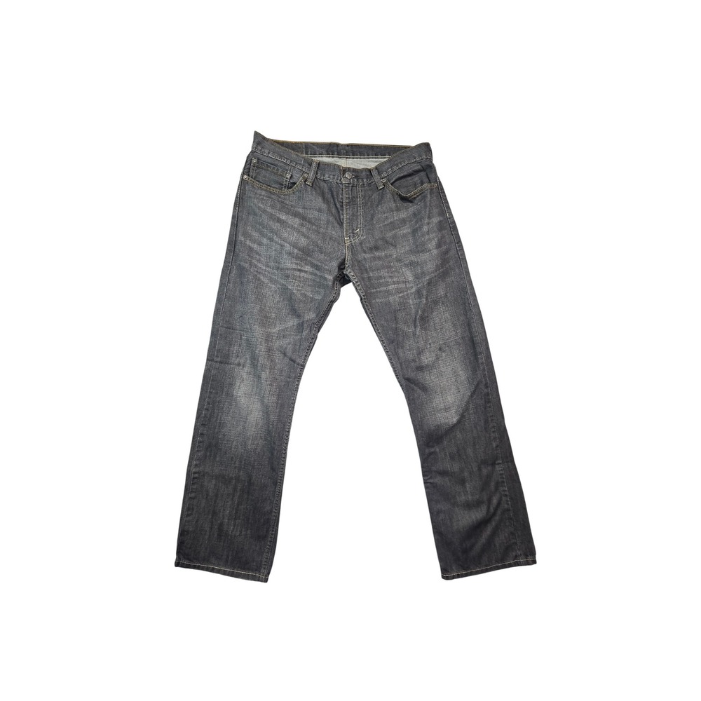 Levis 514 Straight Leg Jeans Mens 34 Gray Black Denim Classic Fit